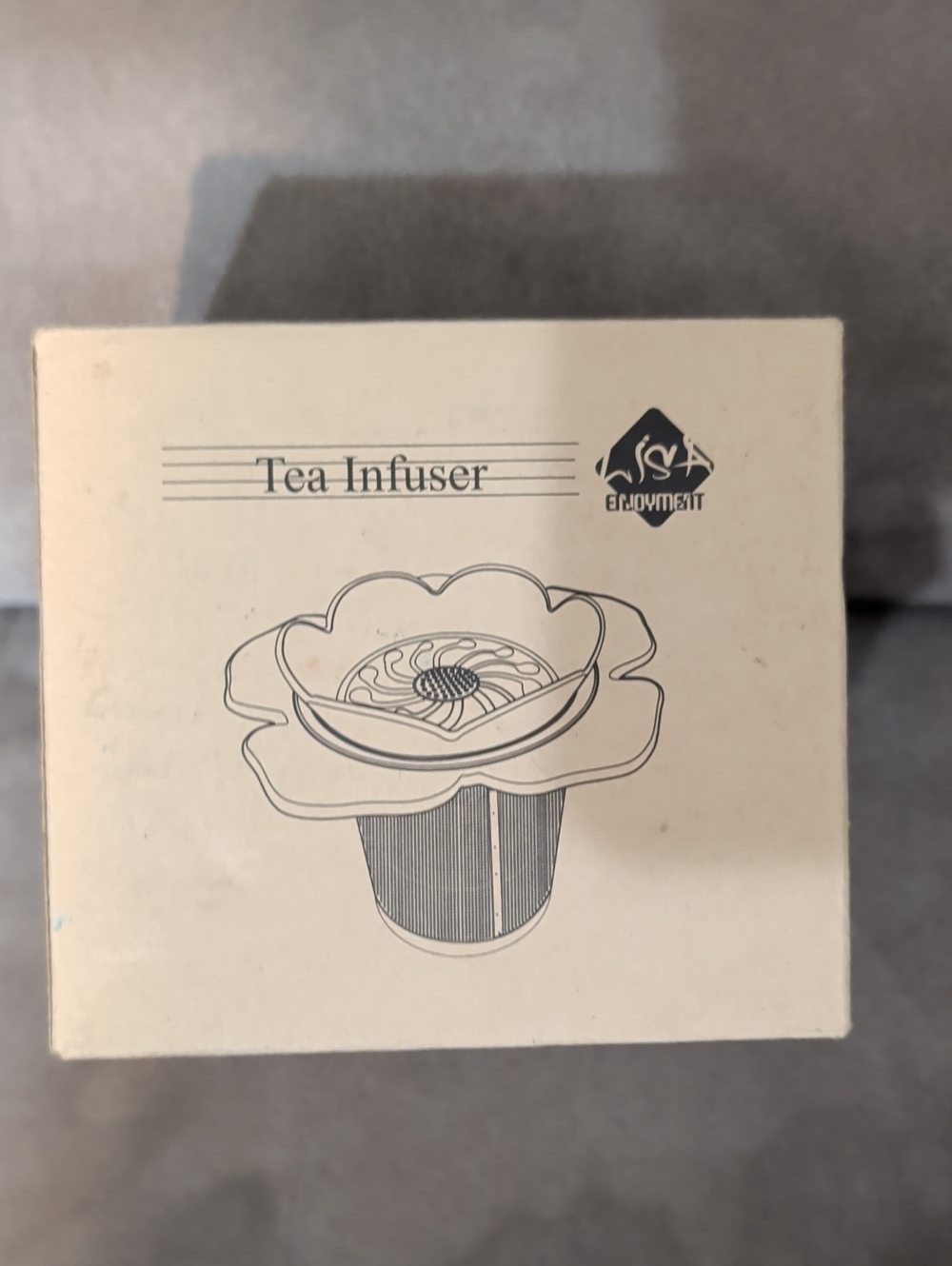 Tea Infuser Flower Design - Unbranded - Cream